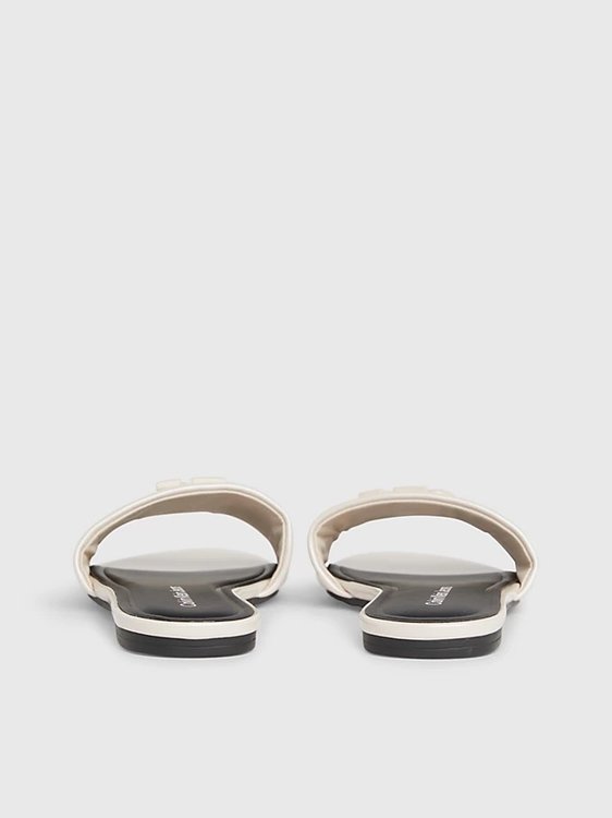 Luxusní Flat Slide pantofle, Krémová, Růžová barva, 38, 39