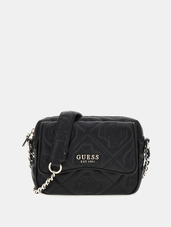 GUESS – Marieke Camera crossbody, Černá barva