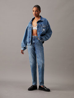 Luxusní Mom jeans, Modrá barva, 26/30, 27/30, 28/30