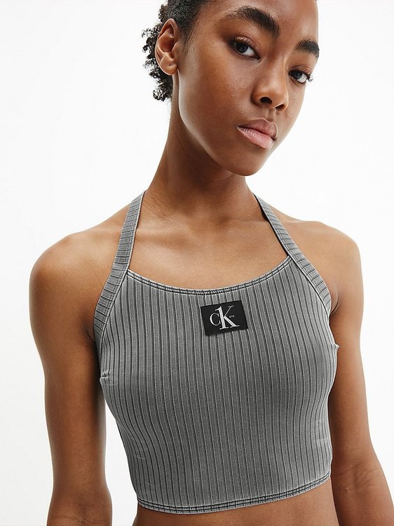 Luxusní KW0KW01744-BEH plavky BRALETTE LONGLINE, XS, S, M, L