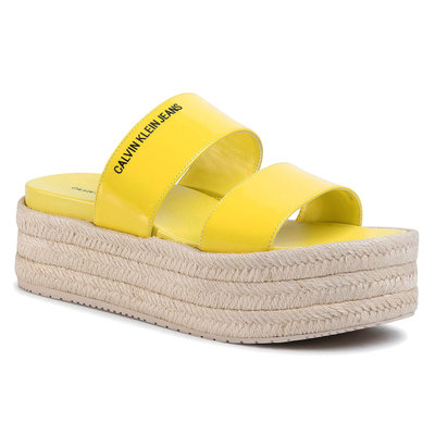 Calvin Klein Jeans – Sandály Frances, Žlutá barva