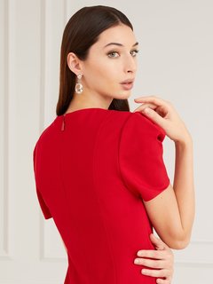 Marciano – Rosetta ponti šaty, Červená barva 1