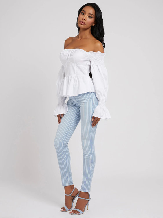 Mattie top – Guess, Bílá barva Ženy