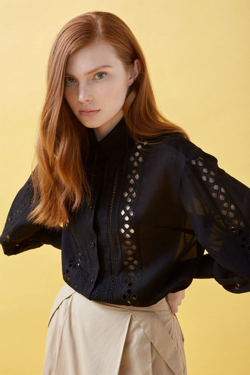 Nenette – Fenice košile, Černá barva