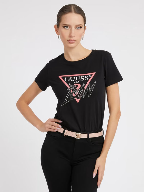 GUESS – Icon triko, Černá barva