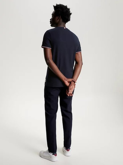 Módní Honey Comb triko, Navy barva, 2023