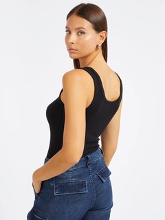 Luxusní Rhinestones Triangle Logo tílko, Černá barva, XS, S, M