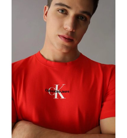 Módní Monologo Regular triko, Červená barva, 2024