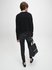 Módní Mixed Svetr, Černá barva, 2021, 2020