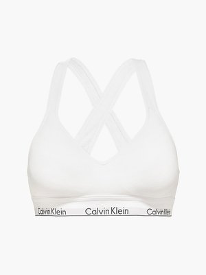 Calvin Klein Underwear – Modern Cotton podprsenka, Bílá barva