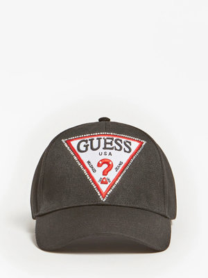 Guess – Jewel Logo kšiltovka, Černá barva
