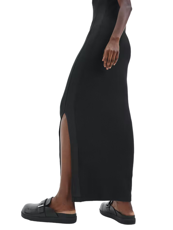 Luxusní Modal šaty, Černá barva, XS, S, M, L