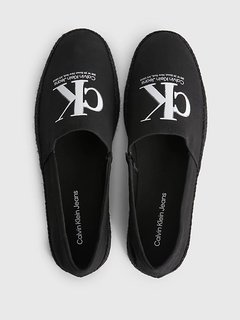 Monogram espadrilky Černá barva Muži
