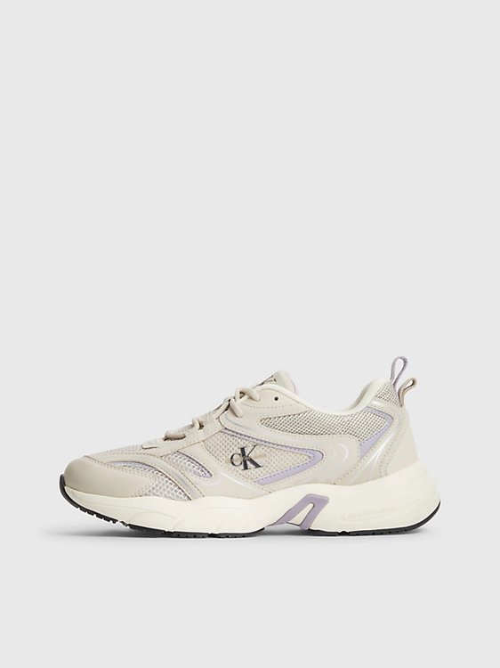 Calvin Klein Jeans – Retro Tennis tenisky, Krémová barva