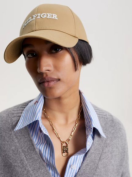 Módní Embroidery kšiltovka, Béžová barva, 2023