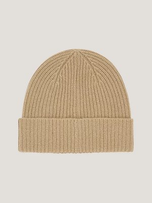 Cashmere Chic čepice – Tommy Hilfiger, Béžová barva Ženy