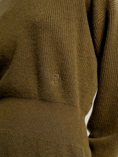 Luxusní Cashmere šaty, Khaki, Zelená barva, XS/R, S/R, M/R, L/R