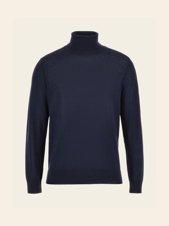 Merino Essential svetr Navy barva Muži