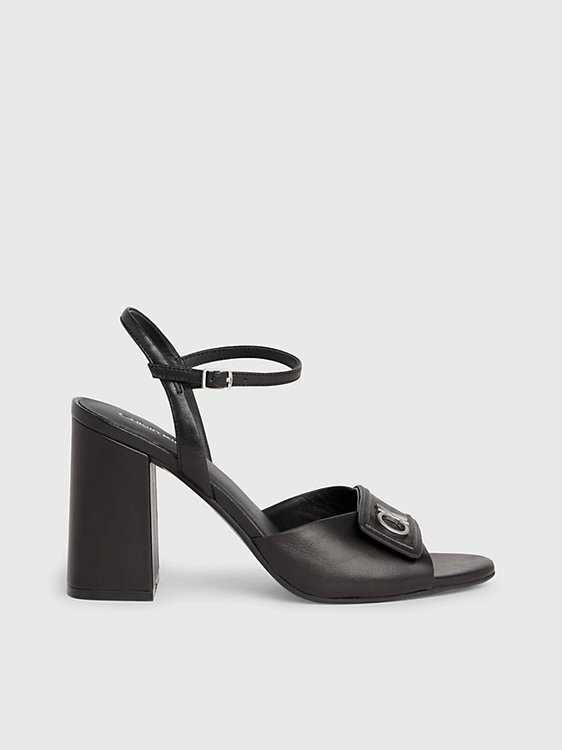Calvin Klein Jeans – Heel sandály, Černá barva