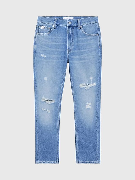 Dad jeans Modrá barva Muži