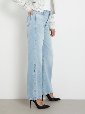 Wide Leg jeans – GUESS, Modrá barva Ženy