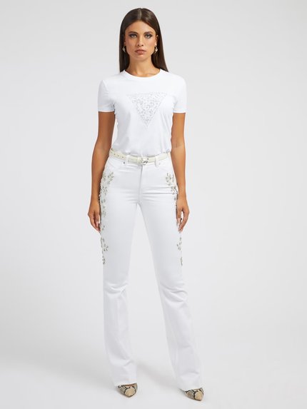 Módní Lidia triko, Bílá barva, 2022