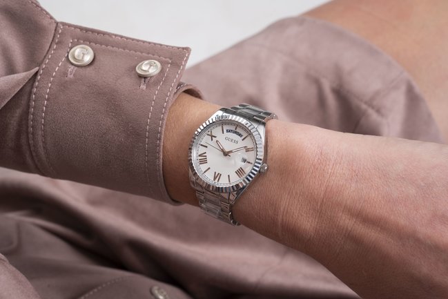 Hodinky Luna – Guess, Stříbrná barva Ženy 1