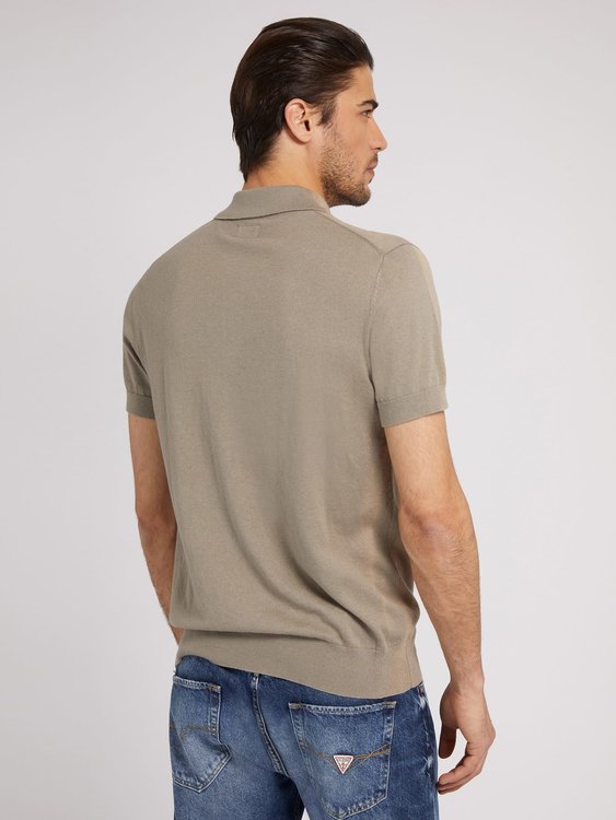 Módní Bryan polo tričko, Béžová barva, 2022