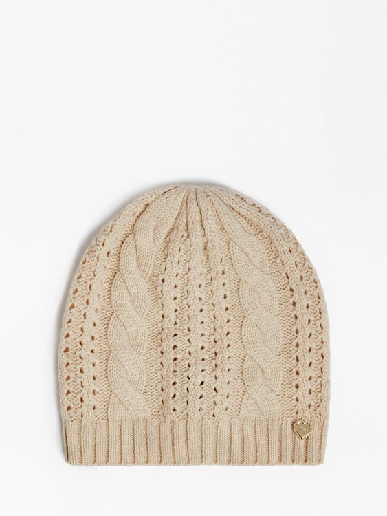 Guess – Knit čepice, Krémová barva