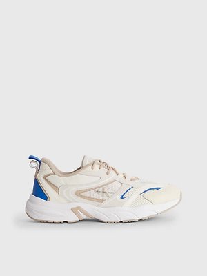 Retro tenisky – Calvin Klein Jeans, Krémová, Modrá barva Muži