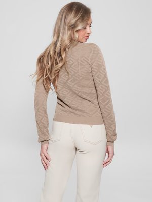 Paula svetr – GUESS, Hnědá barva Ženy