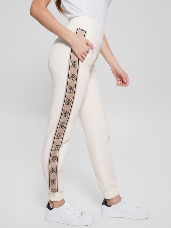 Britney tepláky – GUESS, Bílá barva Ženy