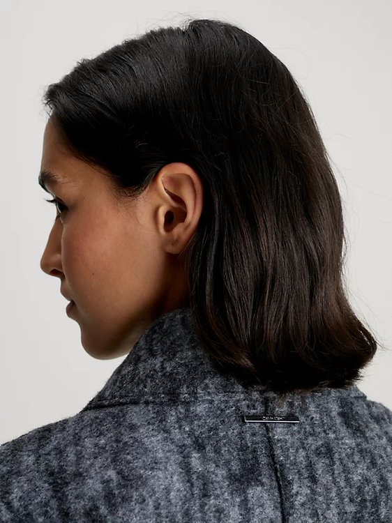 Luxusní Boiled Wool kabát, Šedá barva, 32, 34, 36, 38