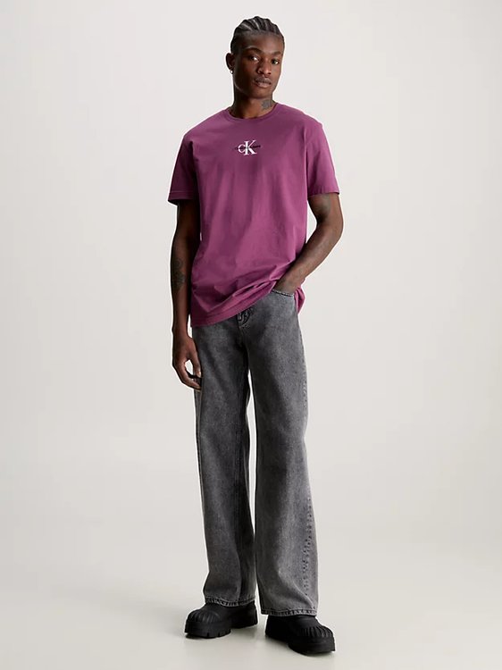 Módní Monologo Regular triko, Fialová barva, 2023