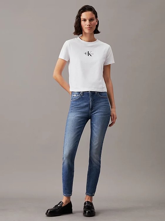 Luxusní High Rise Super Skinny jeans, Modrá barva, 25/NI, 26/NI, 27/NI, 28/NI, 29/NI, 30/NI, 31/NI