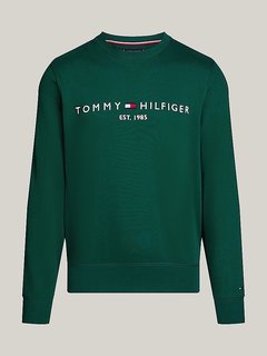 Tommy Logo mikina Zelená barva Muži