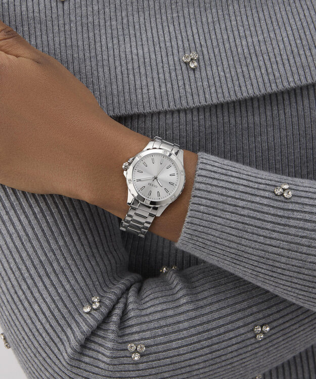 GUESS, Stříbrná barva Mist hodinky