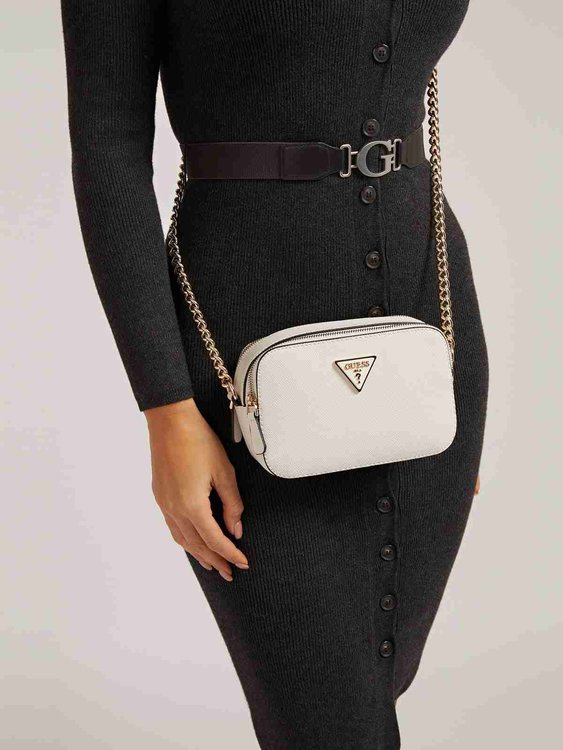 Guess – Noelle crossbody, Krémová barva 1
