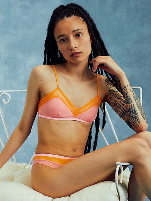 Pride podprsenka – Calvin Klein Underwear, Oranžová, Růžová barva Ženy