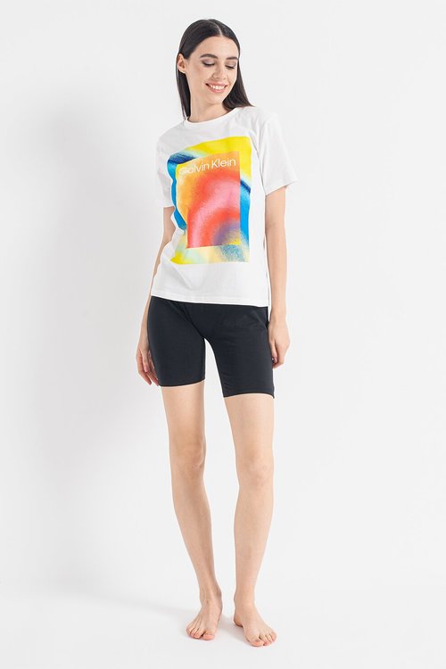 Calvin Klein Underwear, Bílá, Černá, Multi barva Pride pyžamový set