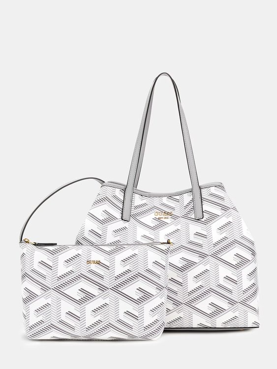 Módní Vikky Tote kabelka, Bílá barva, 2023