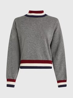 Wool Cashmere svetr Šedá barva Ženy