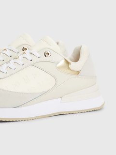 Luxusní Elevated Embossed tenisky, Krémová barva, 38, 39, 40