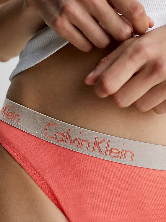 Luxusní Radiant Cotton tanga 3ks, Fialová, Oranžová, Růžová barva, XS, S, M, L