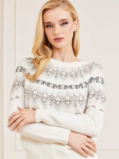 Luxusní Jodie svetr, Bílá, Krémová barva, XS, S, M
