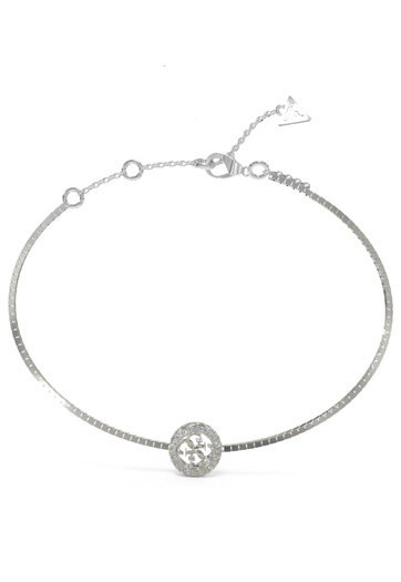 GUESS – 4G Crush náramek, Stříbrná barva