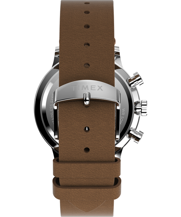 Waterbury hodinky – TIMEX, Hnědá, Stříbrná barva Muži