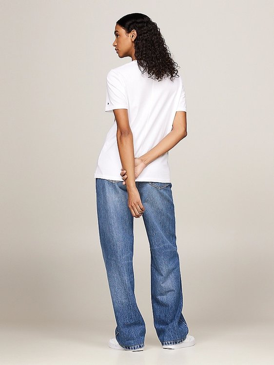 Luxusní Reg Script triko, Bílá barva, XS, S, M, L