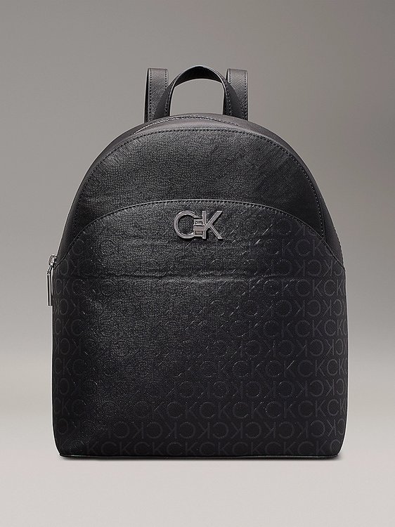 Calvin Klein Jeans – Re-Lock Dome batoh, Černá barva