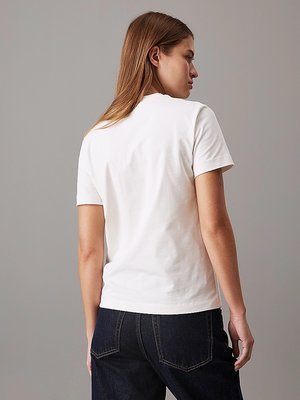 Embroidered triko – Calvin Klein Jeans, Krémová barva Ženy